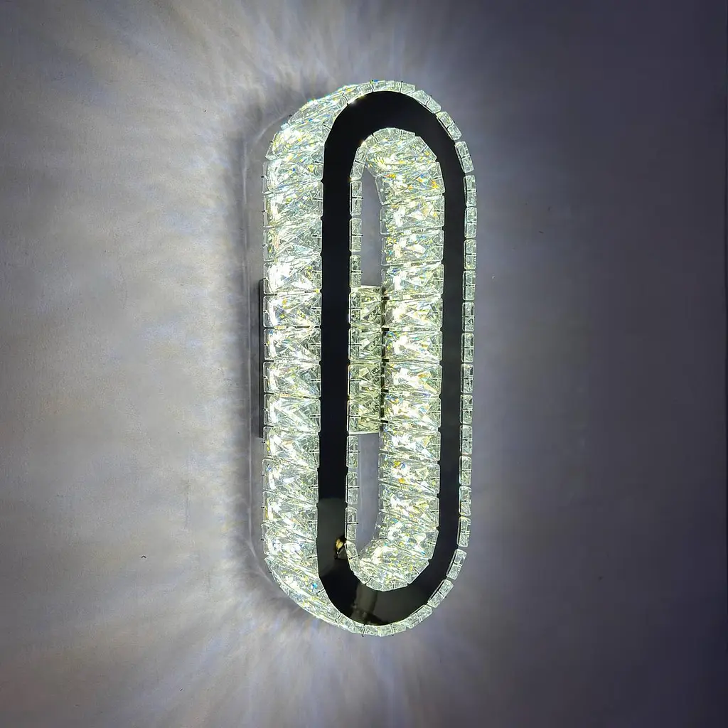 Современный настенный LED светильник Linisoln 582 B-400 CH хром 50W 40 см до 10 м2 - фото 4
