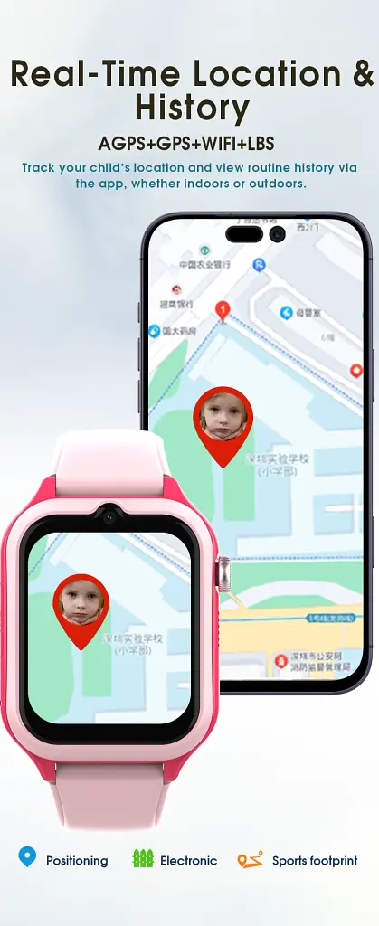 Смарт-годинник дитячий Wonlex CT27 Original Годинник-телефон з відеодзвінком GPS і SIM-картою, геопаркан (19534) - фото 5