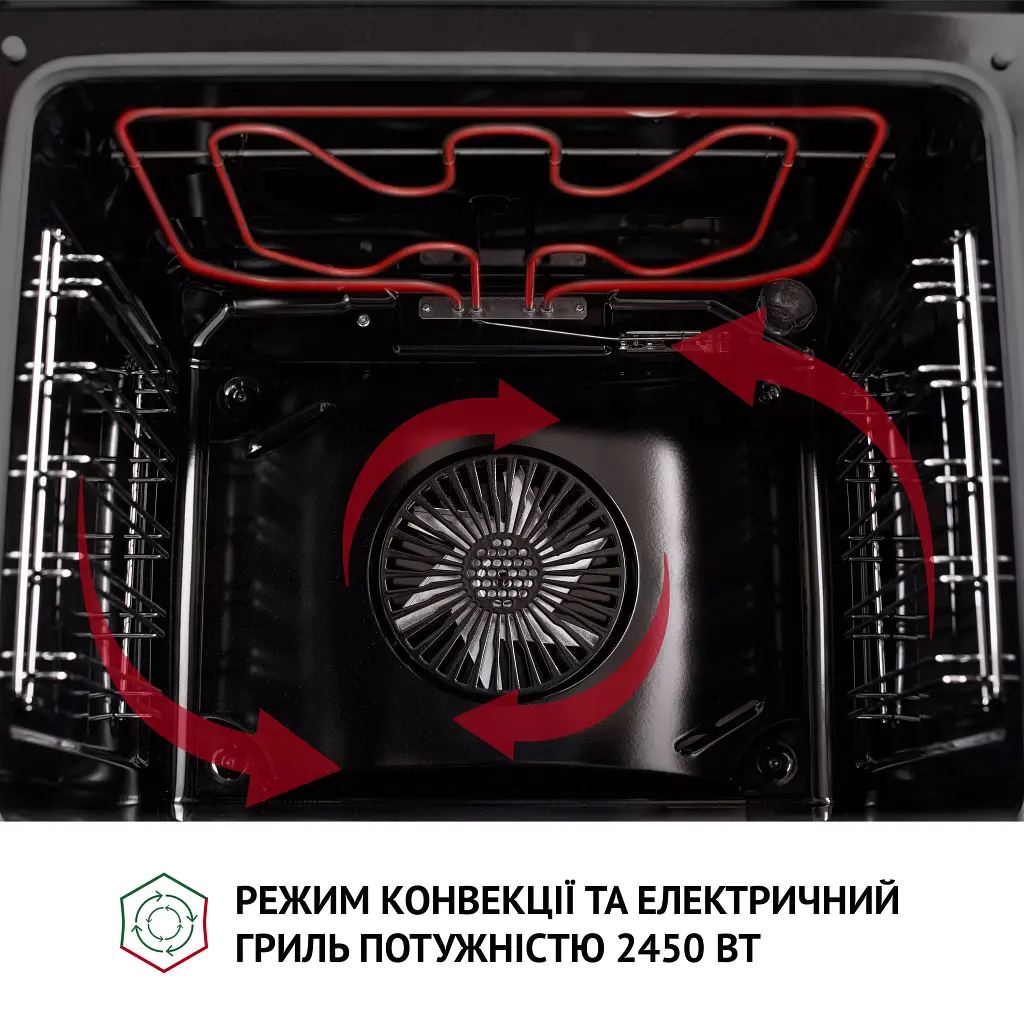 Духова шафа електрична Perfelli Diamond 6D8L Inox - фото 12