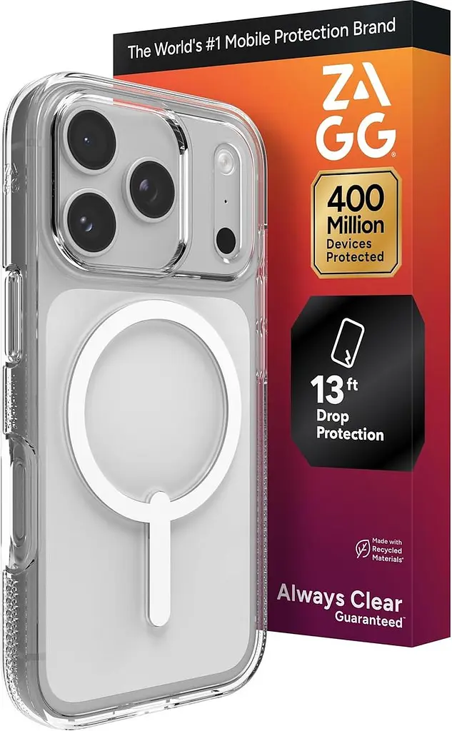 Чохол протиударний для iPhone 17 Pro Max (6.9") ZAGG Gear4 Crystal Palace MagSafe Clear Case Прозорий - фото 8