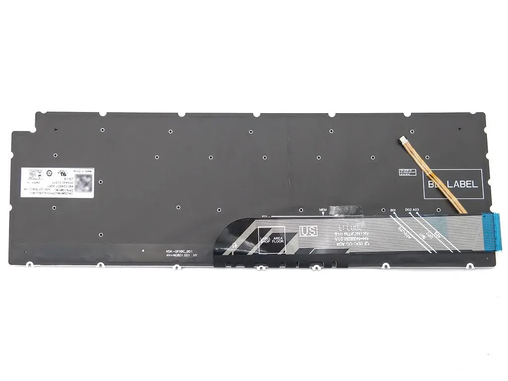 Клавіатура для DELL Inspiron 7591 5590 5591 5598 7590 5593 5584 7790 P90F P83F 7500 7501 5501 5502 (RU Black з підсвічуванням) - фото 2