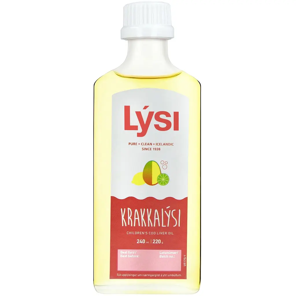 Омега-3 Lysi Kids з печінки тріски та тунця з вітамінами A, D, E + DHA-формула зі смаком лимона та манго 240 мл		 - фото 3