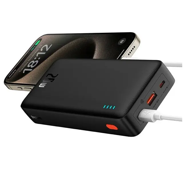 Портативная батарея Baseus Airpow 20000mAh 20W PD/3.0 QC/3.0 Black - фото 5