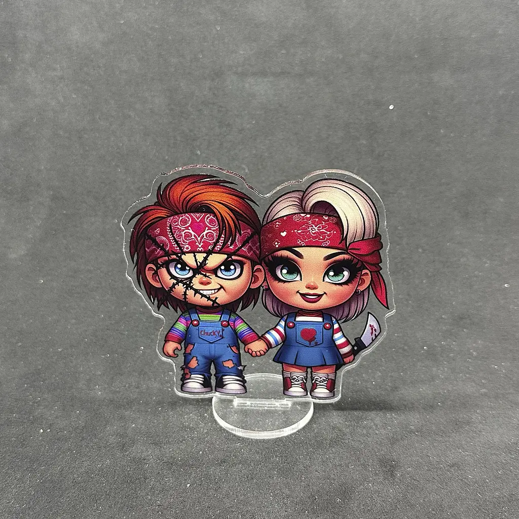 Акрилова колекційна фігурка Chibi Чакі та Тіффані 10 cм