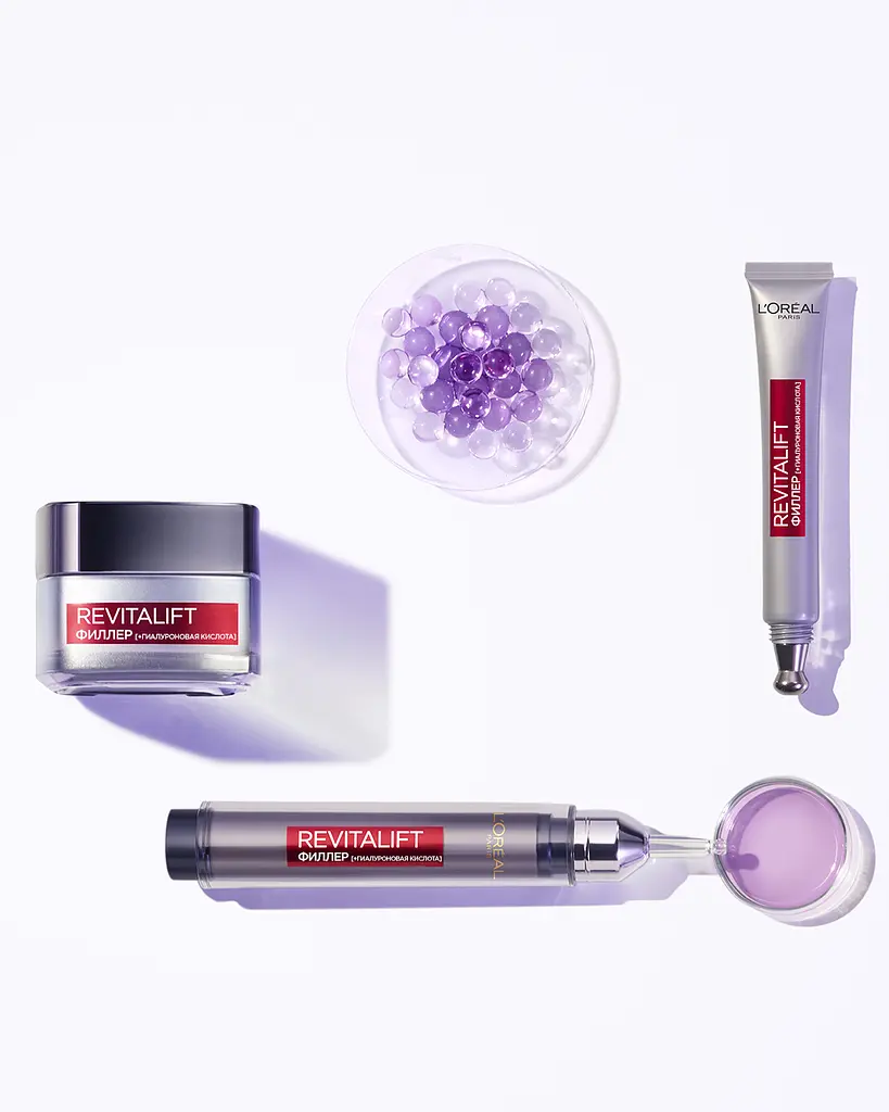 Антивозрастная гиалуроновая сыворотка для лица L'Oreal Paris Revitalift Filler Восстановитель объема, 16.5 мл (A8355000) - фото 4