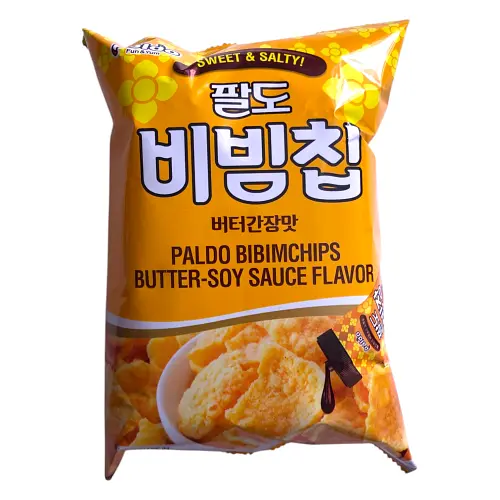 Чипсы кукурудзяні Paldo Bibimchips Butter Soy Sause Flavor 80 г