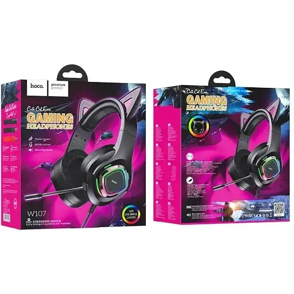 Наушники Hoco HF Stereo W107 Black (6931474791252) - фото 6