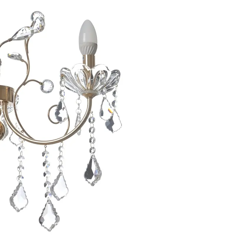 Люстра подвесная Brille хрустальная свеча E14 60W (BCL-657S/3) - фото 2