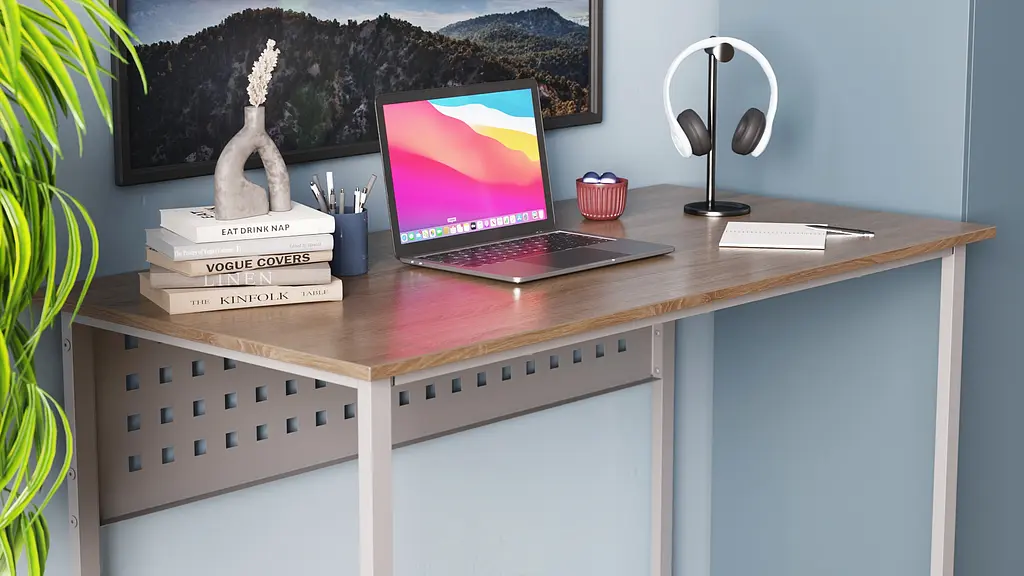 Компьютерный стол Ferrum-decor Майк 75x100x60 серый ДСП Дуб Сонома Труфель 16мм (FRD-101769) - фото 3