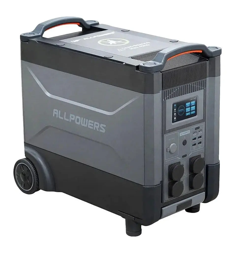 Портативна зарядна станція Allpowers R4000 LiFePO4, 3600 Вт/ч 4000 Вт (AP-SS-011-BLA-EU) - фото 3