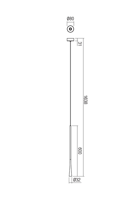 Подвесной светильник Redo ITO SU LED 600 7W 3000K WH (5.1.2) 01-1756 - фото 2