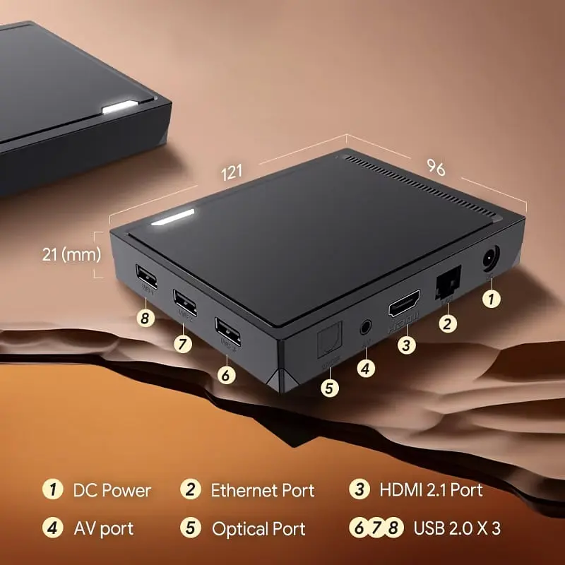 Смарт ТВ приставка Vontar RT-X2 4/32 Гб Android TV 14 Smart Box - фото 4