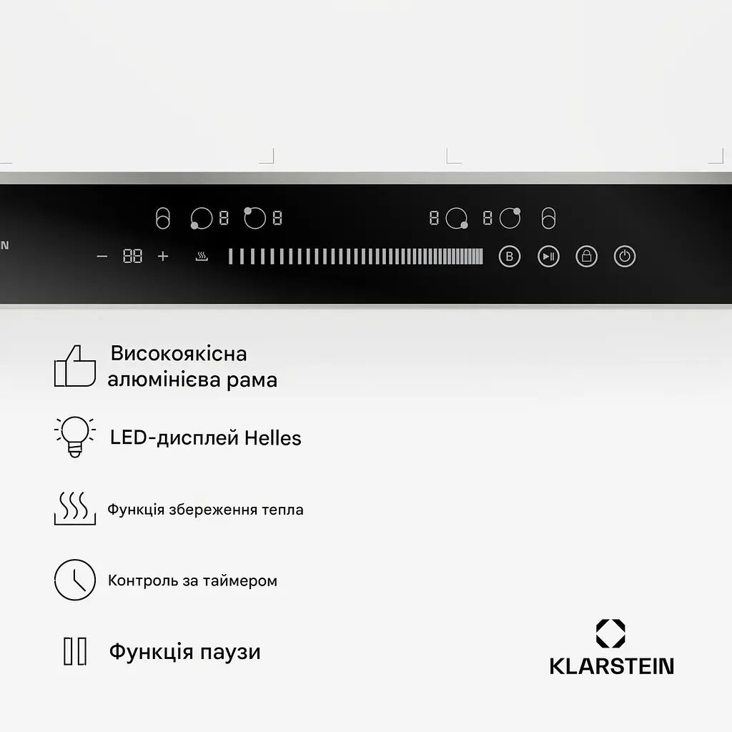 Індукційна варильна поверхня Klarstein DualTone Flex (10046721) - фото 2