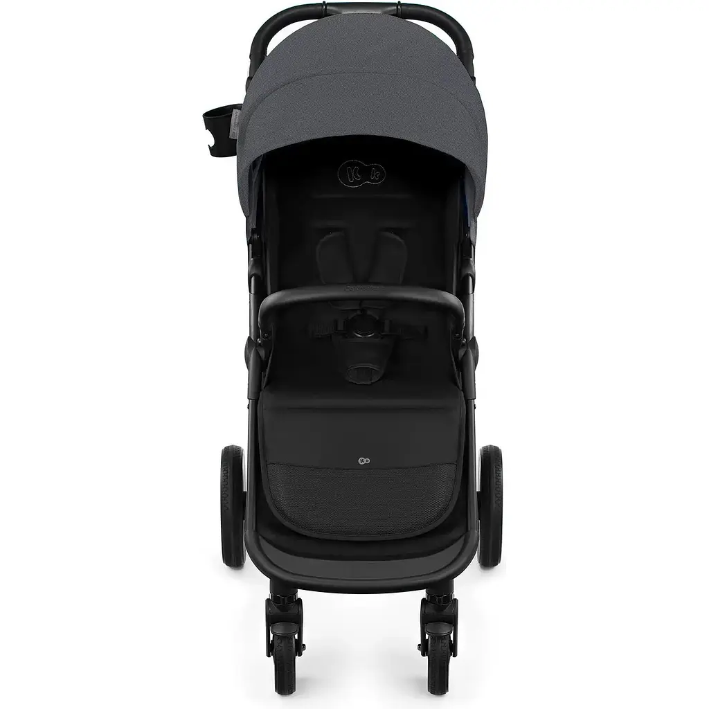 Прогулочная коляска Kinderkraft Route Platinum Grey серая (00-00305124) - фото 5