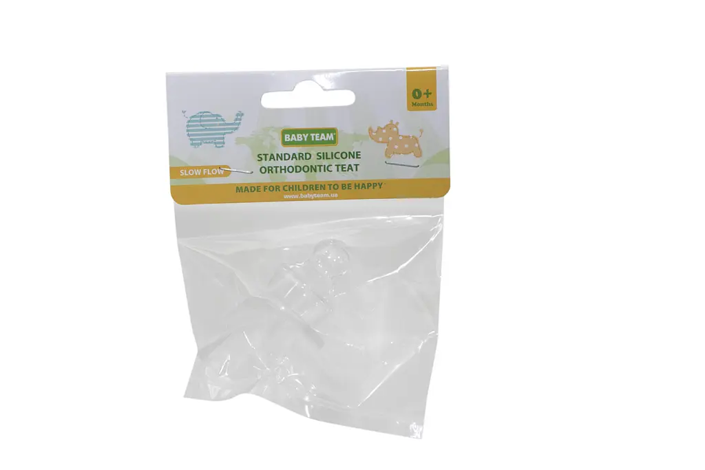 Соска силиконовая Baby Team, ортодонтическая, от 0 мес., медленный поток, 1 шт. (2220) - фото 3