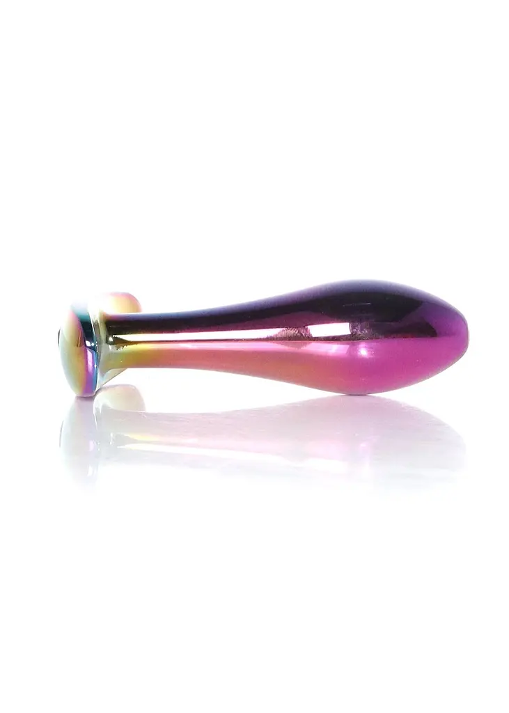 Анальна пробка з кристалом B - Series HeavyFun Plug-Jewellery Multicolour, 7.7 см (червоний) - фото 4