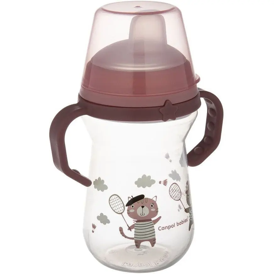 Кружка тренувальна Canpol babies First Cup Bonjour Paris 250 мл рожевий - фото 2