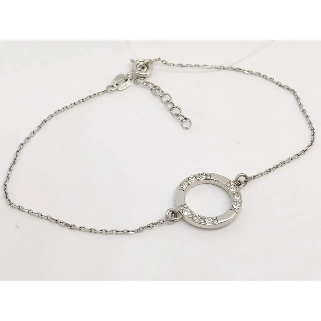 Срібний браслет Qvaliz з фіанітами. 905-SV117 18 - фото 2