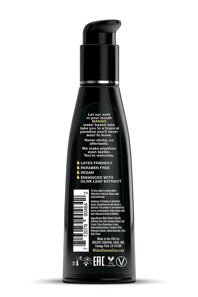 Їстівний лубрикант зі смаком Манго Wicked Aqua Mango Lube 120 ml - фото 3