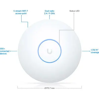Точка доступу Wi-Fi Ubiquiti U7 Long-Range (U7-LR) - фото 9
