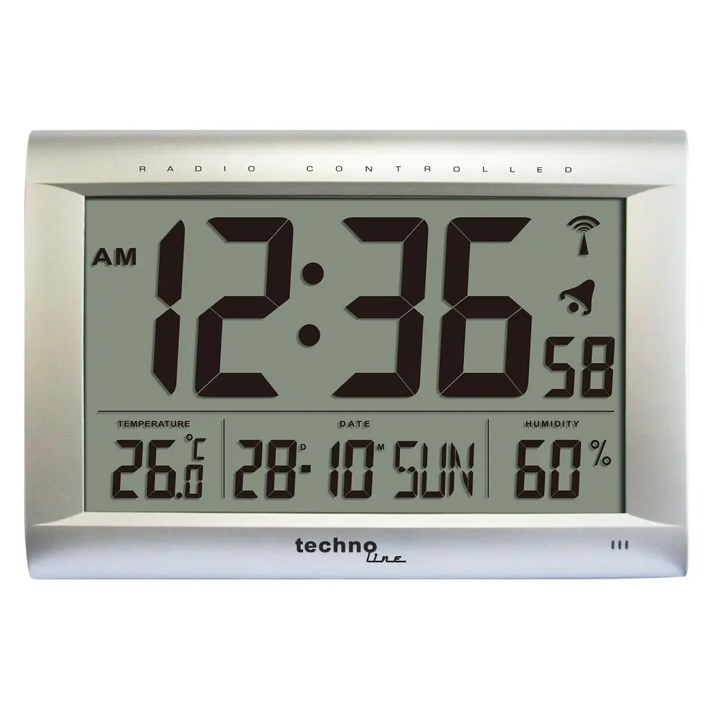 Настінний годинник Technoline WS8009 Silver (WS8009) - фото 2