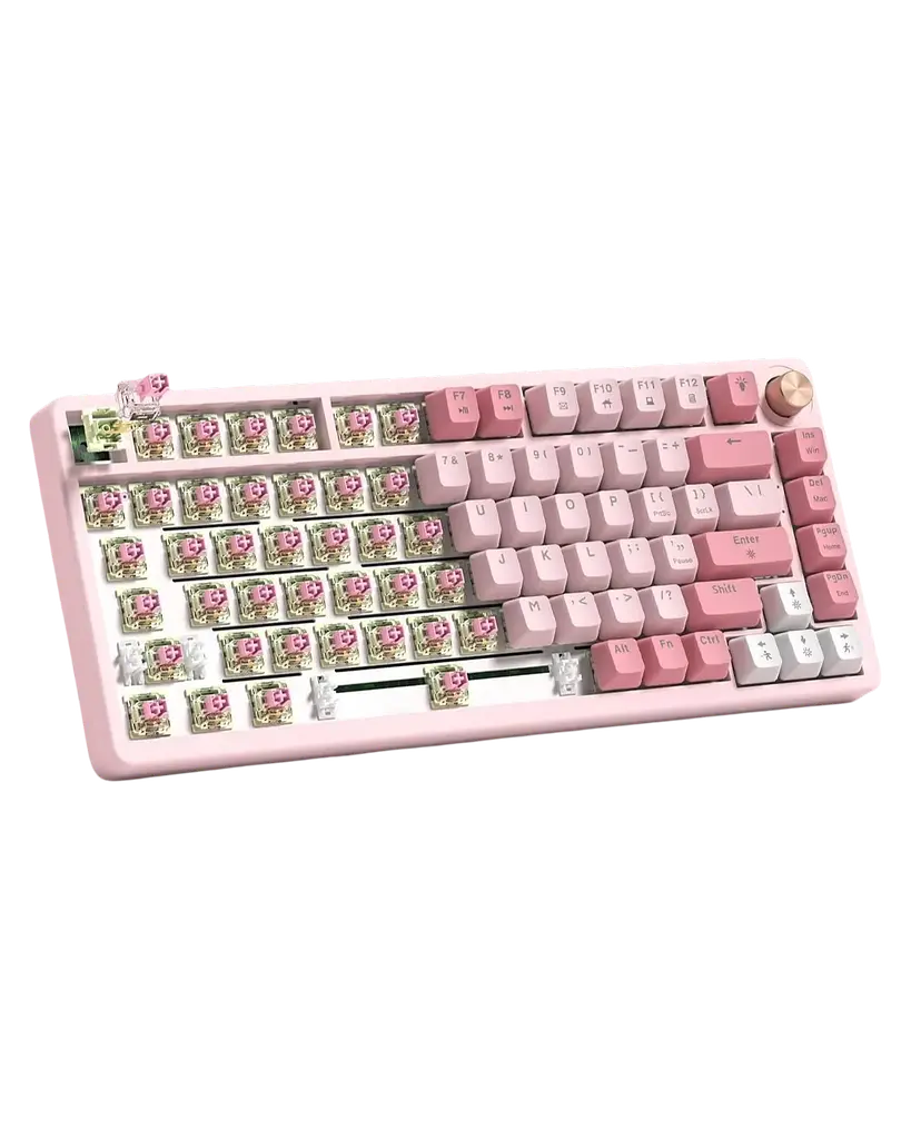 Клавіатура Womier VK75 Cream Switch Pink (VK75-CS-PK) - фото 3