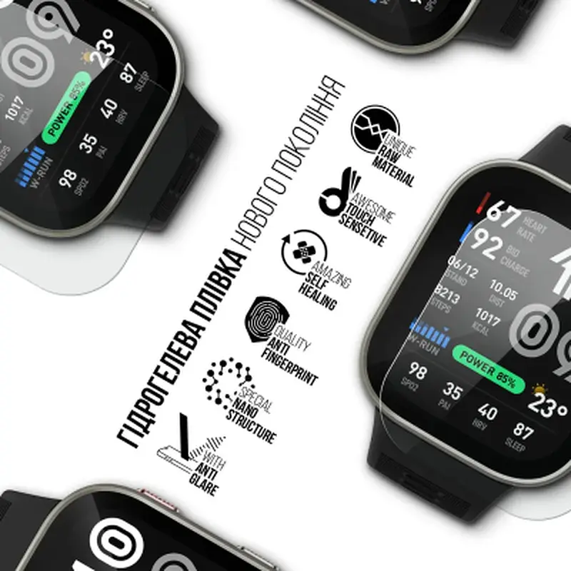 Плівка захисна Armorstandart hydrogel Matte Amazfit Bip Max 6 pcs (ARM92793) - фото 2
