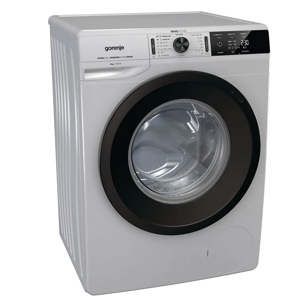 Стиральная машина Gorenje WEI843A/8 кг/1400 об/Inverter/A-30%/16 пр/LED/54.5 см/серый металл. (WEI843A) - фото 3