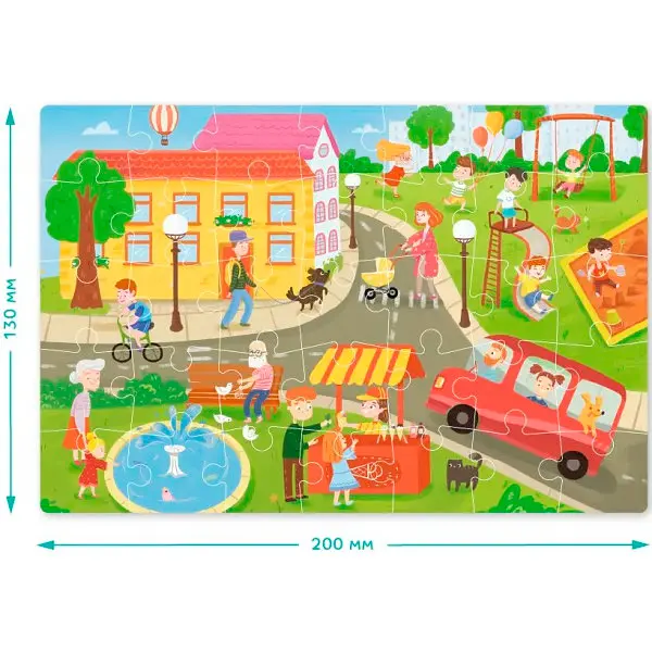 Пазл-міні DoDo Містечко влітку, 35 елементів (300549) - фото 3
