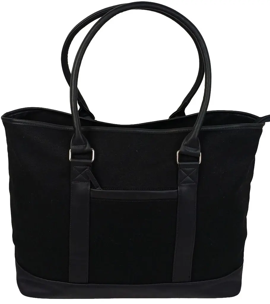 Сумка дорожня (саквояж) Live in Style Weekender 40 л 55x35x24 см коттон чорна