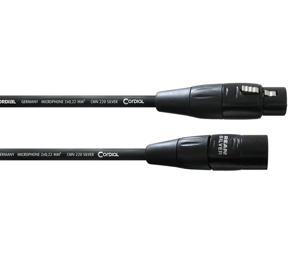 Микрофонный кабель XLR Male — XLR Female 20м Cordial CIM 20 FM
