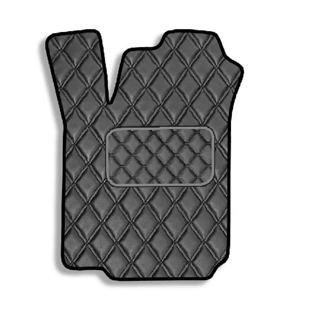 Килимок водія для Skoda Octavia Tour 1996-2010 Екошкіра с подпятником 1 шт (Rombus)