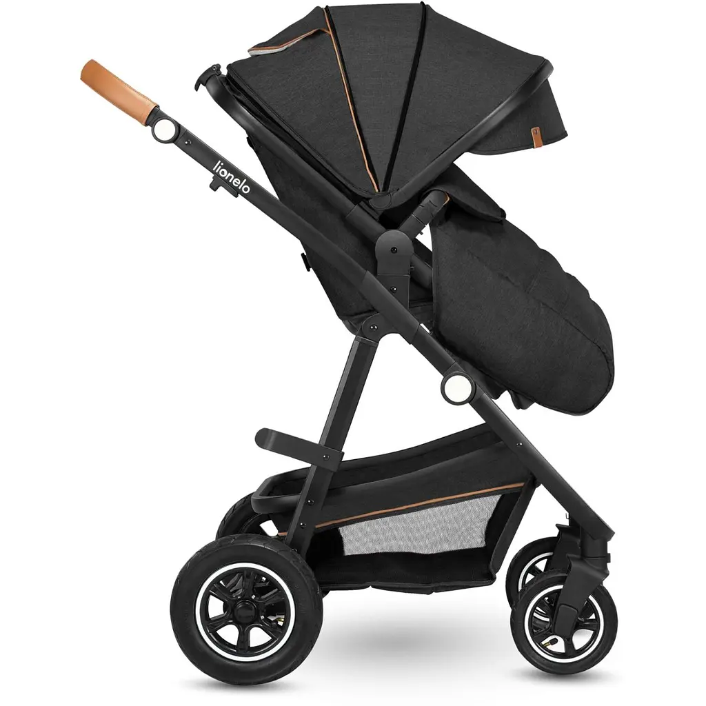 Коляска 2 в 1 Lionelo Amber Grey Graphite, темно-серая (LO-AMBER GREY GRAPHITE (2in1)) - фото 8