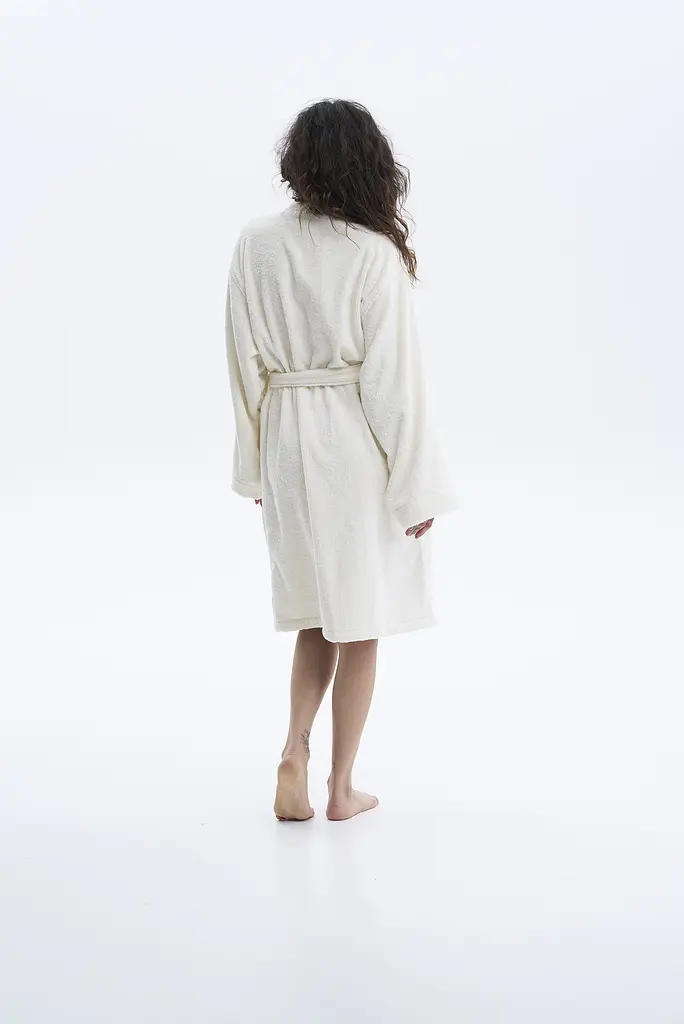 Халат-кимоно Lotus Home - Vera кремовый S/M - фото 3