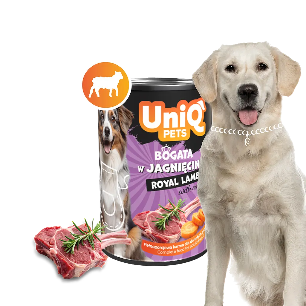 Консерви для собак UNIQ PETS DOG WET FOOD ROYAL LAMB з ягнятком, 375 г - фото 3