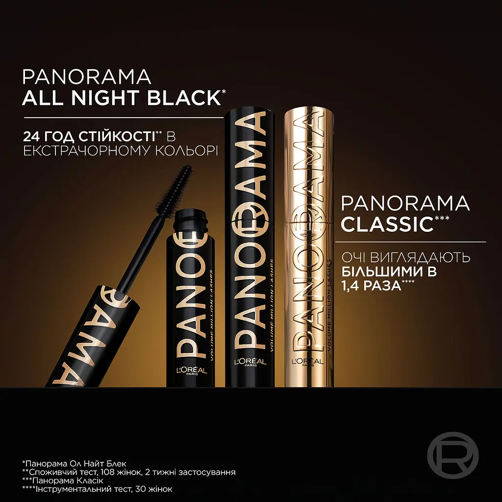 Тушь для ресниц L`Oréal Paris Volume Million Lashes Panorama All Night Black экстрачерная 9.9 мл (AA890200) - фото 2