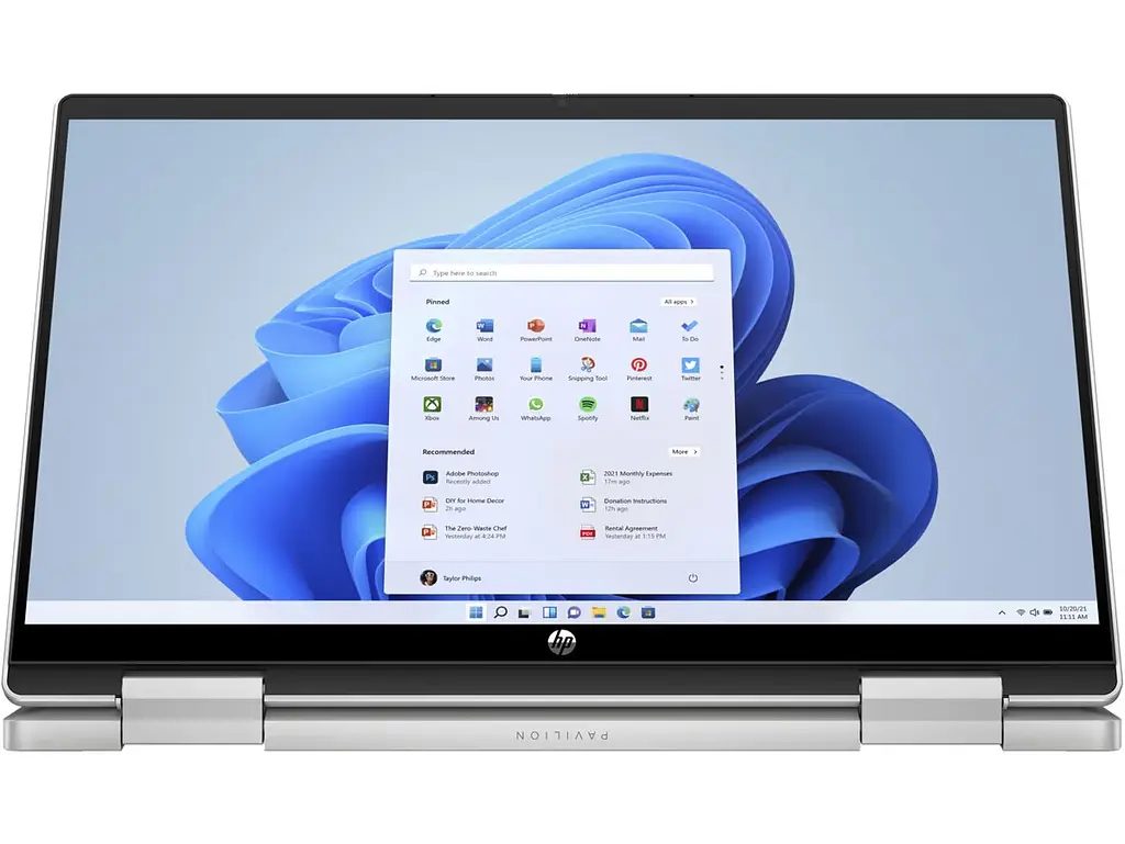 Ноутбук HP Pavilion x360 14-ek1003ua 14' FHD IPS Touch, Intel i3-1315U, 8GB, F256GB, UMA, DOS, сріблястий (826T1EA) - фото 5