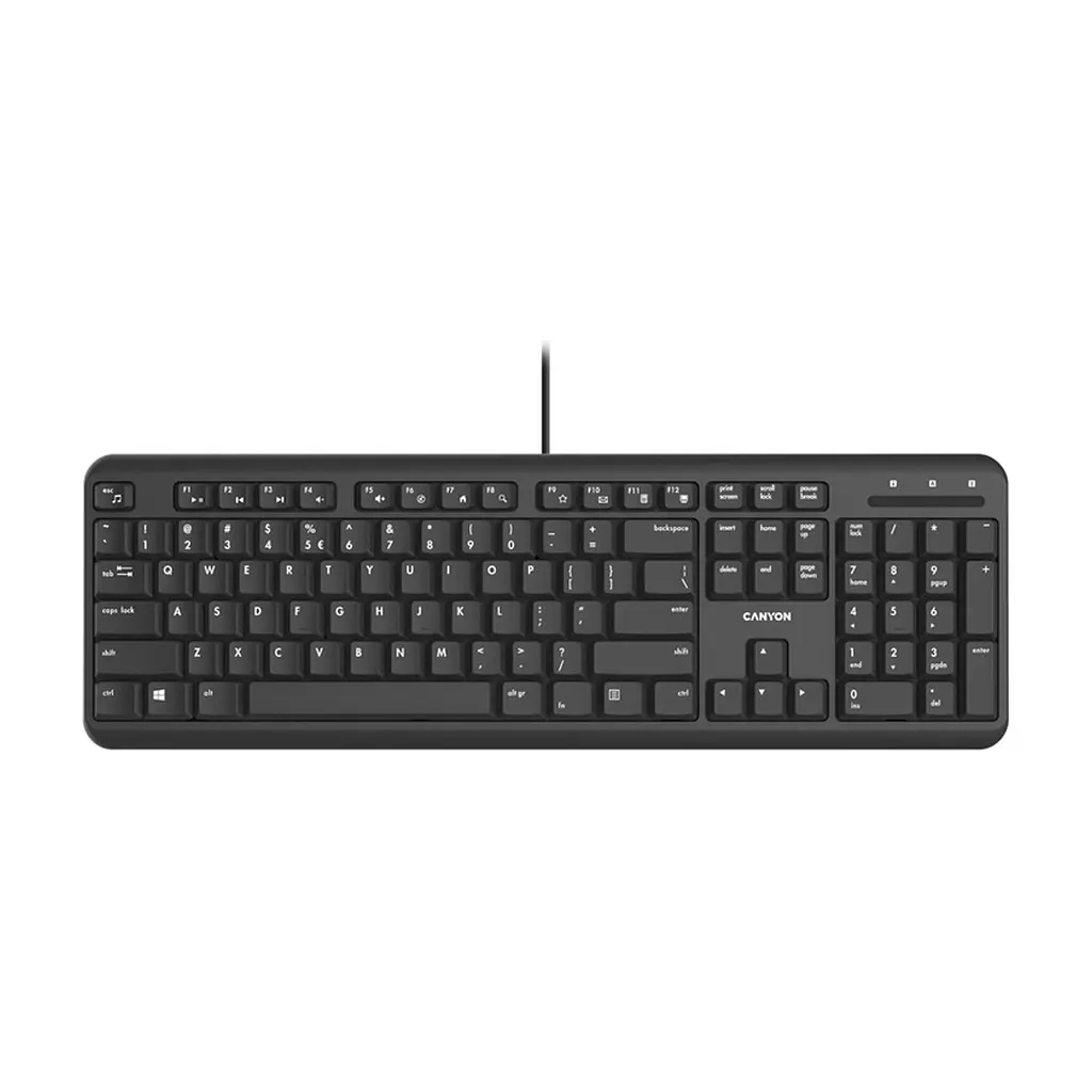 Клавіатура Canyon HKB-20 Velvet USB UA Black (CNS-HKB02)