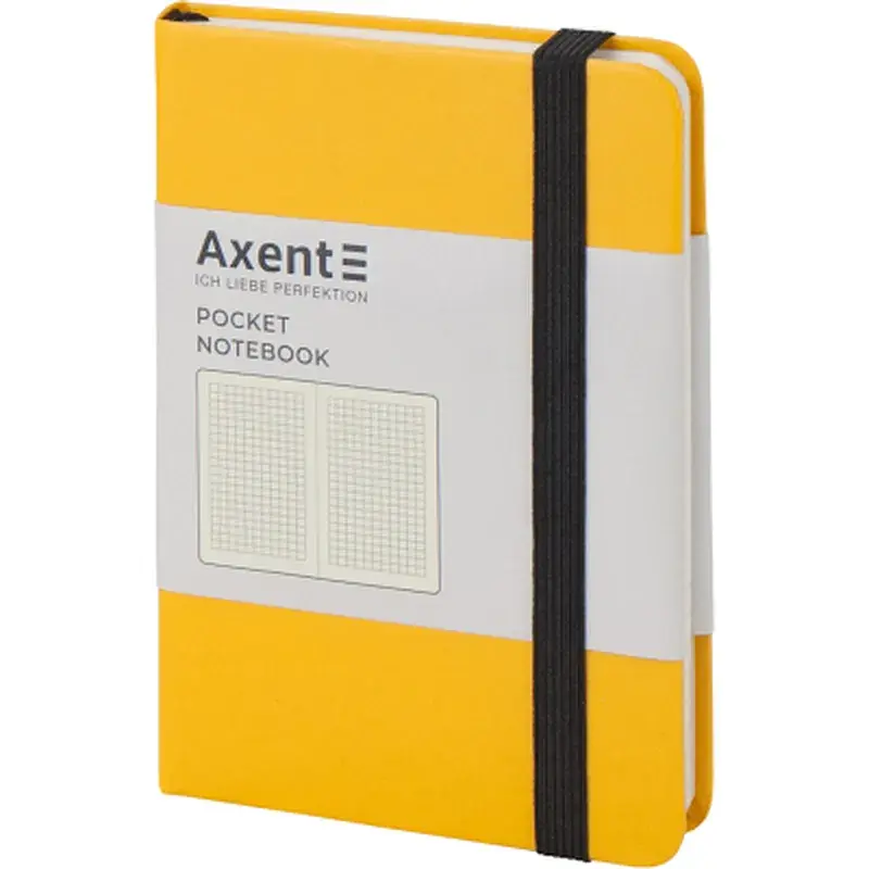 Книга записна Axent Partner 95х140 мм в клітку 96 аркушів Жовта (8301-08-A) - фото 2