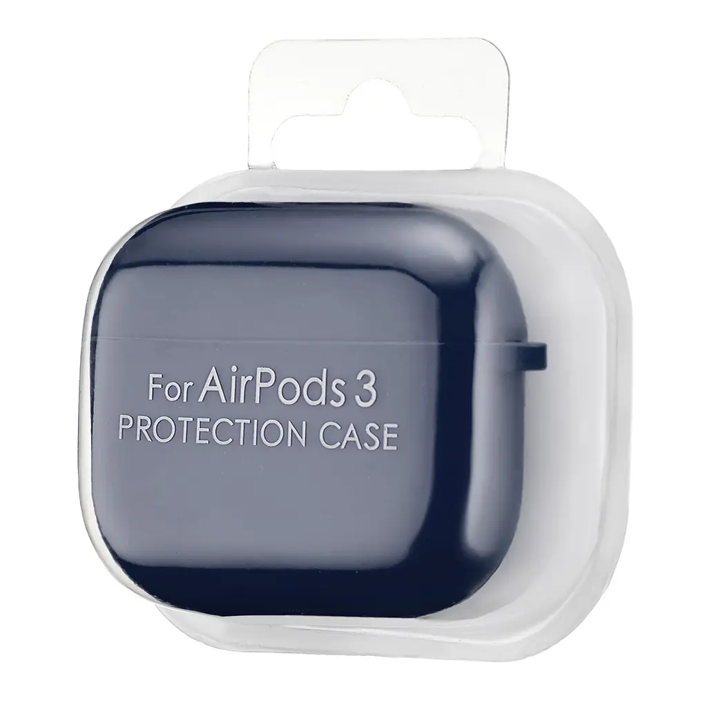 Чохол Silicone Case 2,5mm with microfiber for AirPods 3 Midnight Blue - фото 2