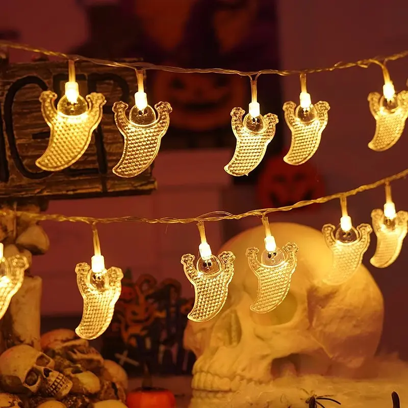 Гирлянда на Хэллоуин Привидения 10 led 150 см 5 × 3 см прозрачная - фото 5