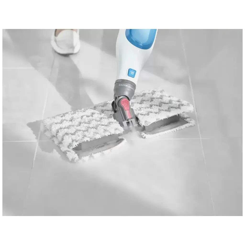 Паровая швабра Shark Klik'n'Flip Manual Steam Mop бело-синяя (S6001EU) - фото 6