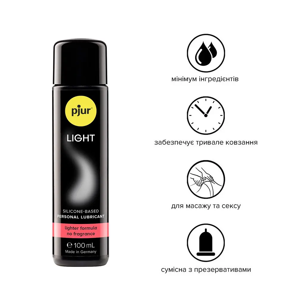 Лубрикант Pjur Light Bodyglide на силіконовій основі, 100 мл - фото 2