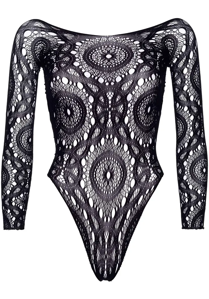 Еротичне боді-бодістокінг Leg Avenue Snap crotch thong back teddy Black M/L - фото 3