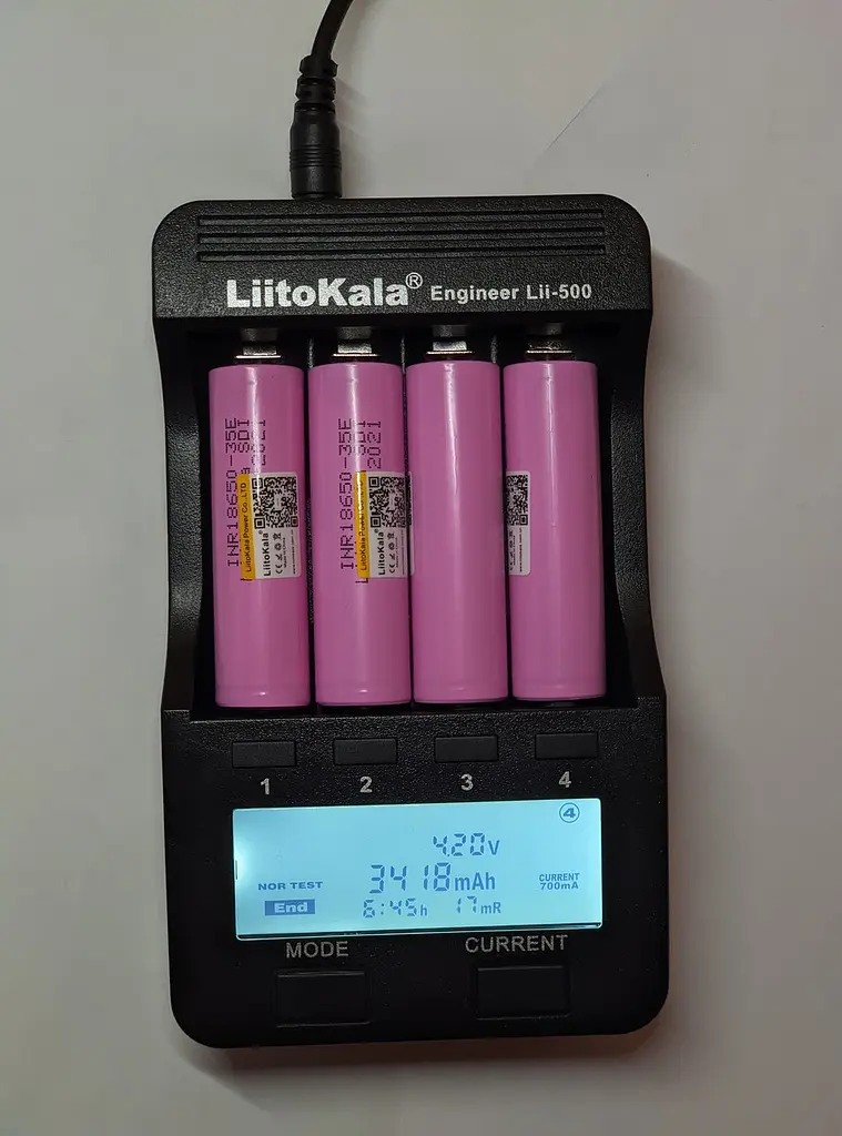 Акумулятор 18650 Samsung INR18650-35E 3500mAh Рожевий - фото 7