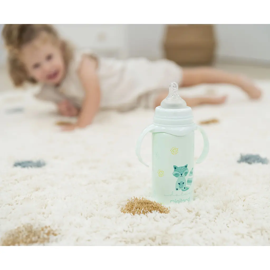 Термопоїльник Miniland Thermobaby Mint з соскою 240 мл (89589) - фото 6