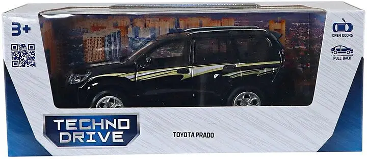 Автомодель TOYOTA PRADO TechnoDrive KM6189D Чорний shop (6974465202115) - фото 3