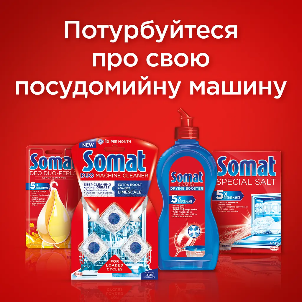 Таблетки для посудомийних машин Somat Duo All in 1, 2 х 24 шт. (767806) - фото 10