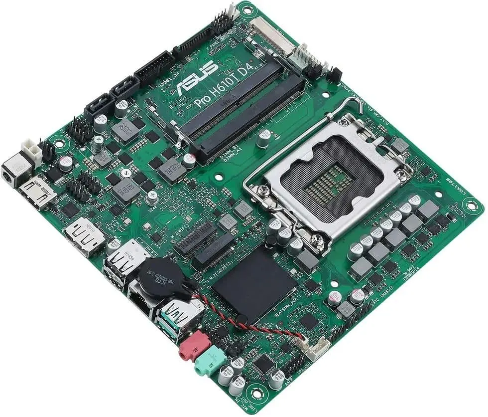 Материнська плата ASUS PRO H610T D4-CSM (PRO H610T D4-CSM) (Socket 1700, Intel H610, Mini-ITX) - фото 4