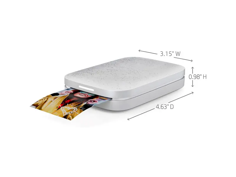 Портативний фотопринтер HP Sprocket 2x3 Luna Pearl (ISPW) - фото 2